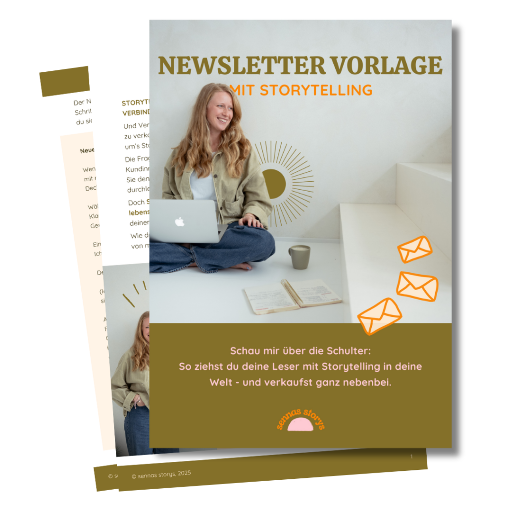 Vorlage für Storytelling Newsletter